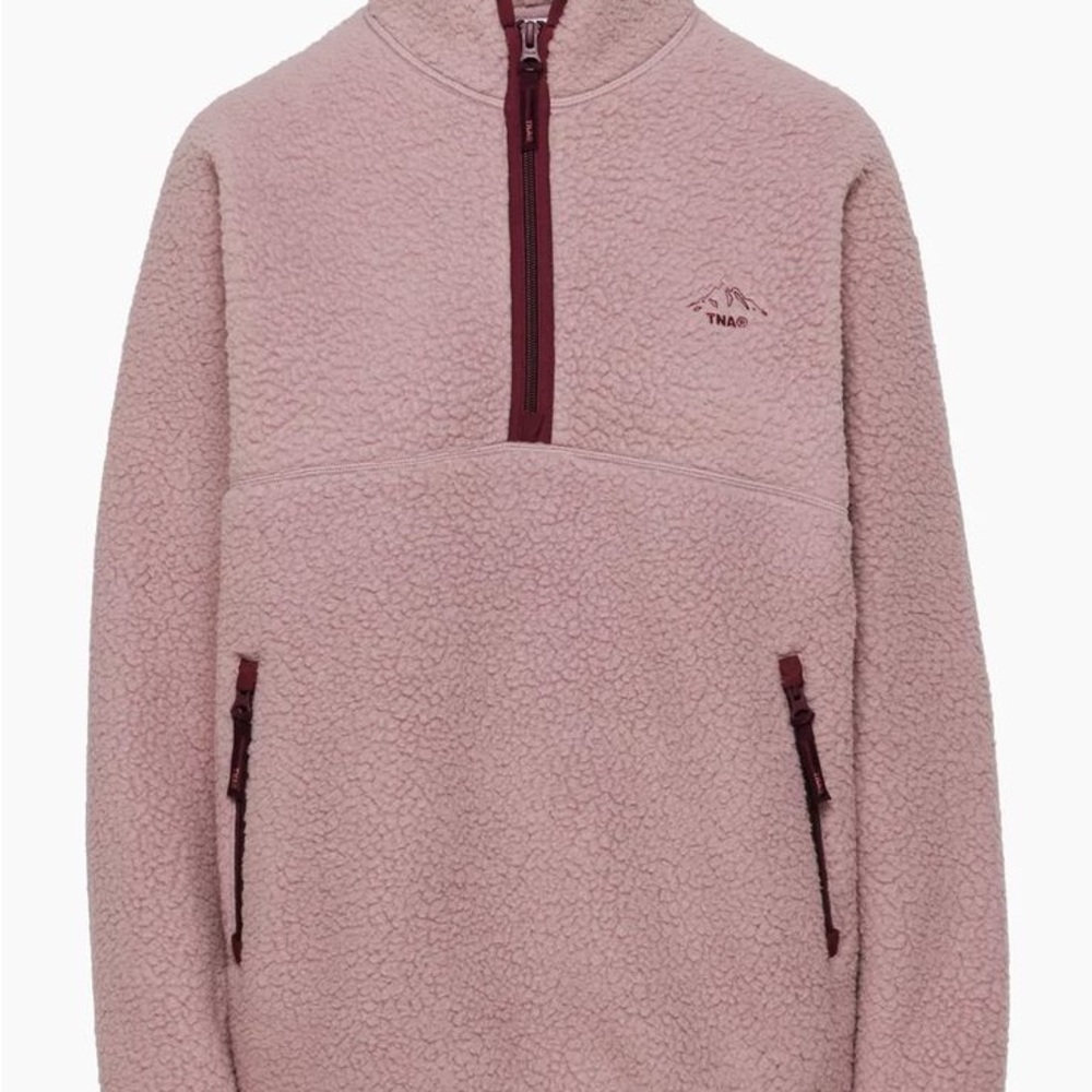 TNA Pink Fleece Sweater